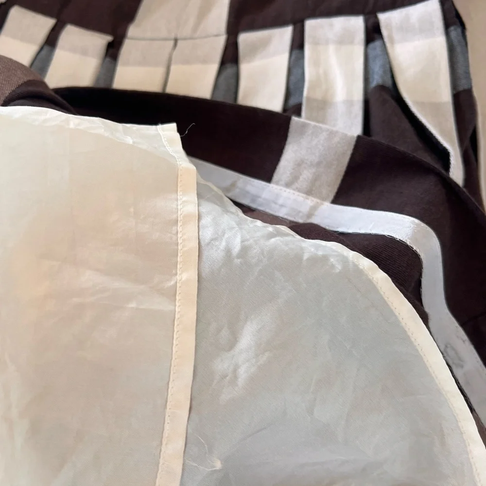 ANTHROPOLOGIE MAEVE BROWN PLEATED FIT & FLARE BEADED NECKLINE IVY‎ LEAGUE DRESS - Picture 14 of 15